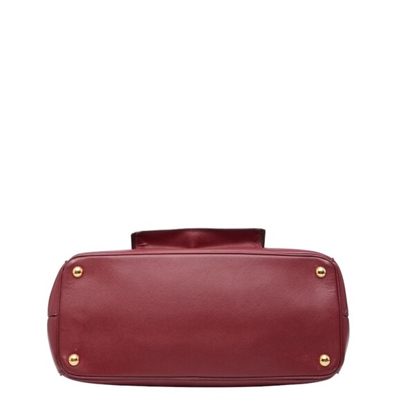 PRADA Red Leather Saffiano Shoulder Bag - Picture 3 of 16